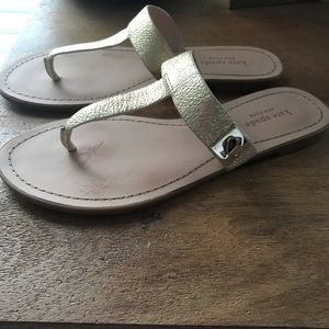 Gold Kate spade sandals